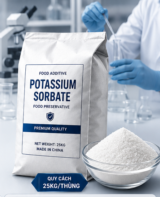 POTASSIUM SORBATE – CHẤT BẢO QUẢN THỰC PHẨM
